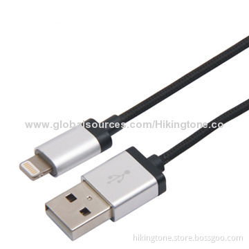 Nylon Braided USB Cable for iPhone 5, with MFI License